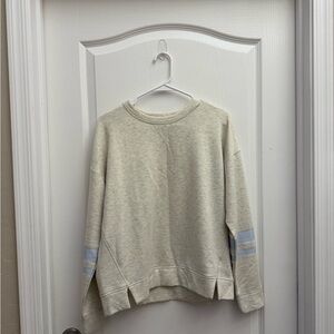 Women's Cream Sweater with Stripes